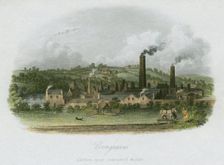 British Iron Company's Works at Corngraves, near Halesowen, West Midlands, c1835. Creator: Unknown