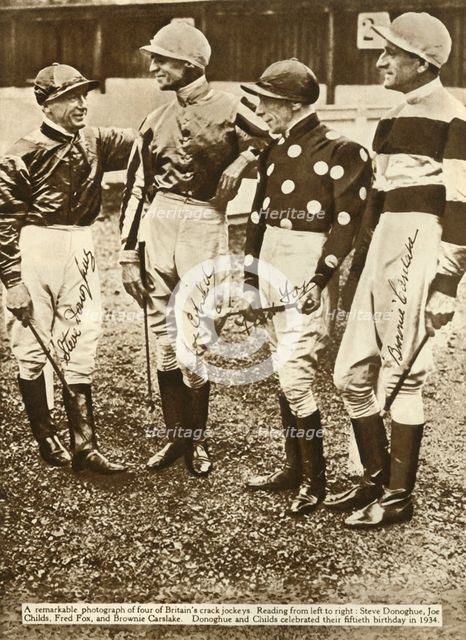 British jockeys, 1934, (1935). Creator: Unknown.