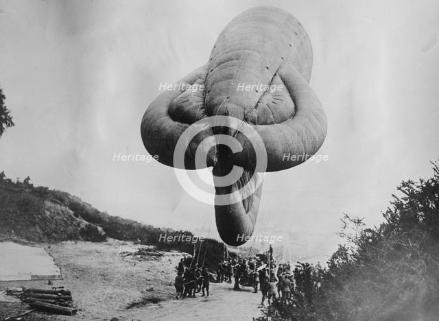 British kite balloon, 2 May 1918. Creator: Bain News Service.