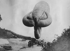 British kite balloon, 2 May 1918. Creator: Bain News Service