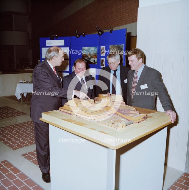British Library, Euston Road, St Pancras, Camden, London, 06/03/1996. Creator: John Laing plc.