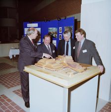 British Library, Euston Road, St Pancras, Camden, London, 06/03/1996. Creator: John Laing plc