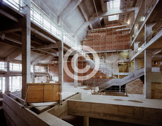 British Library, Euston Road, St Pancras, Camden, London, 11/07/1988. Creator: John Laing plc.