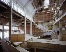 British Library, Euston Road, St Pancras, Camden, London, 11/07/1988. Creator: John Laing plc