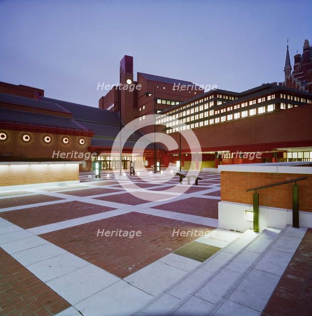 British Library, Euston Road, St Pancras, Camden, London, 15/02/1996. Creator: John Laing plc.