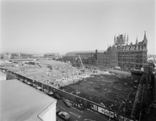 British Library, Euston Road, St Pancras, Camden, London, 26/10/1984. Creator: John Laing plc