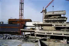 British Library, Euston Road, St Pancras, Camden, London, c November 1988. Creator: John Laing plc