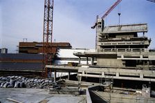 British Library, Euston Road, St Pancras, Camden, London, c November 1988. Creator: John Laing plc