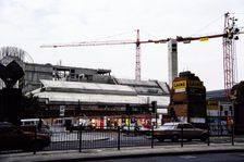 British Library, Euston Road, St Pancras, Camden, London, c October 1987. Creator: John Laing plc