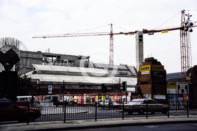 British Library, Euston Road, St Pancras, Camden, London, c October 1987. Creator: John Laing plc.