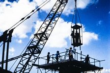 British Library, Euston Road, St Pancras, Camden, London, c June 1984. Creator: John Laing plc