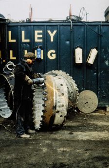 British Library, Euston Road, St Pancras, Camden, London, c1984. Creator: John Laing plc
