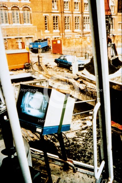 British Library, Euston Road, St Pancras, Camden, London, c1986. Creator: John Laing plc.