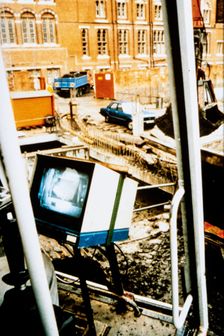 British Library, Euston Road, St Pancras, Camden, London, c1986. Creator: John Laing plc