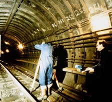 British Library, Euston Road, St Pancras, Camden, London, c1986. Creator: John Laing plc