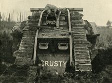 British Mark IV tank on the Western Front, First World War, c1917, (c1920). Creator: Unknown