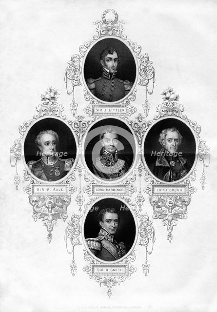 British military figures and field marshals, 1837. Artist: Unknown