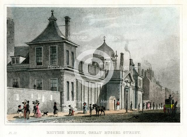 British Museum, Great Russell Street, London, 19th century. Artist: Unknown