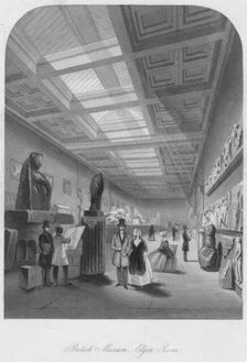 British Museum, - Elgin Room c1841. Artists: Henry Melville, Edward Radclyffe, William Radclyffe