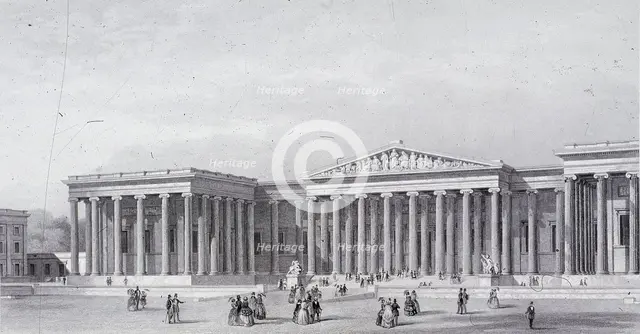 British Museum, Holborn, London, 1852. Artist: Henry Adlard