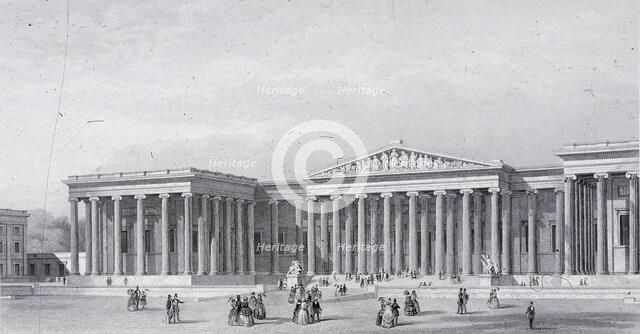 British Museum, Holborn, London, 1852. Artist: Henry Adlard