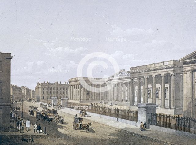 British Museum, Holborn, London, 1852. Artist: William Simpson