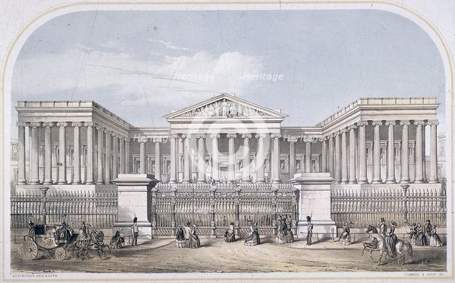 British Museum, Holborn, London, 1853.  Artist: Augustus Butler