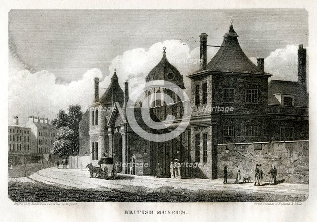 British Museum, London, c1810.Artist: Sands