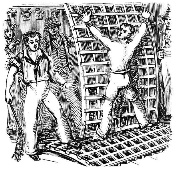 British naval discipline, 19th century. Artist: Unknown
