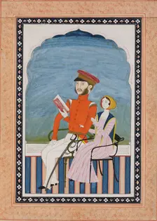 British officer and his wife, 1850-1860