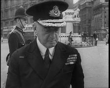 British Officer Arriving at Westminster Abbey for the National Day of Prayer, 1940. Creator: British Pathe Ltd