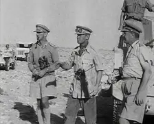 British Officers at El Alamein, 1942. Creator: British Pathe Ltd