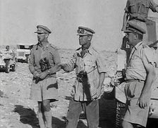 British Officers at El Alamein, 1942. Creator: British Pathe Ltd