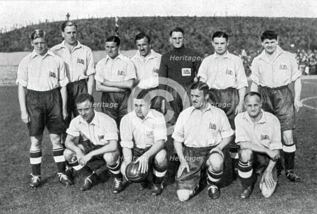 British Olympic football team, Berlin Olympics, 1936. Artist: Unknown