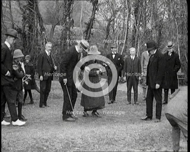 British People Playing Golf in the French Third Republic, 1922. Creator: British Pathe Ltd.