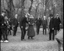British People Playing Golf in the French Third Republic, 1922. Creator: British Pathe Ltd