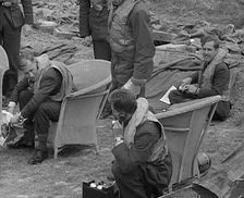 British Pilots Getting Ready to Scramble, 1940. Creator: British Pathe Ltd