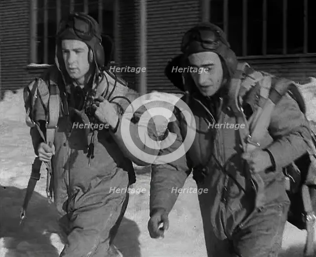 British Pilots Training Under the Air Training Plan in Canada, 1941. Creator: British Pathe Ltd.
