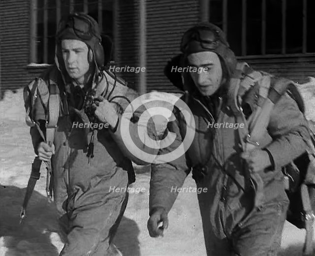 British Pilots Training Under the Air Training Plan in Canada, 1941. Creator: British Pathe Ltd.
