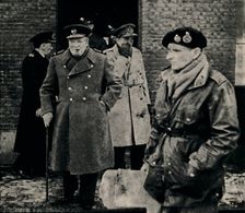 British Prime Minister Visits The Western Front 1944, (1945). Creator: Unknown