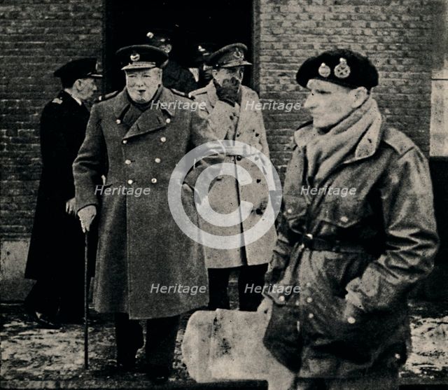 'British Prime Minister Visits The Western Front', 1944, (1945). Creator: Unknown.