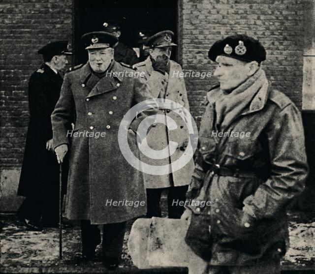 'British Prime Minister Visits The Western Front', 1944, (1945). Creator: Unknown.