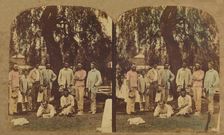 British racing crew?, about 1865. Creator: Unknown