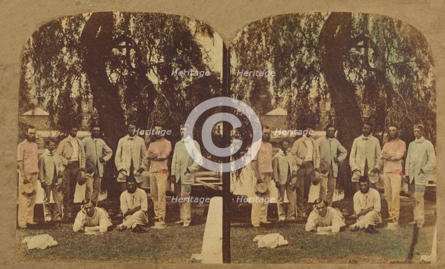 British racing crew?, about 1865. Creator: Unknown.