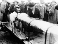 British racing driver George Bedford in a Hillman 10hp, 1921. Creator: Unknown