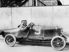 British racing driver George Bedford's Hillman, Grand Prix de Voiturettes, Le Mans, France, 1921. Creator: Unknown