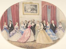 British Reception in Baghdad, 1865. Creator: W Henry Pierson