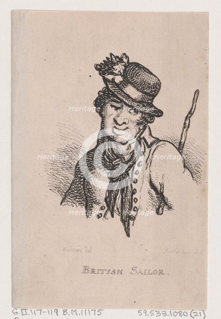British Sailor, April 1808., April 1808. Creator: Thomas Rowlandson.