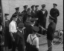 British Sailors Receiving Orders for the Evacuation of Dunkirk, 1940. Creator: British Pathe Ltd