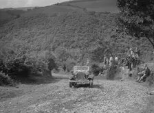 British Salmson competing in the Mid Surrey AC Barnstaple Trial, Beggars Roost, Devon, 1934. Artist: Bill Brunell